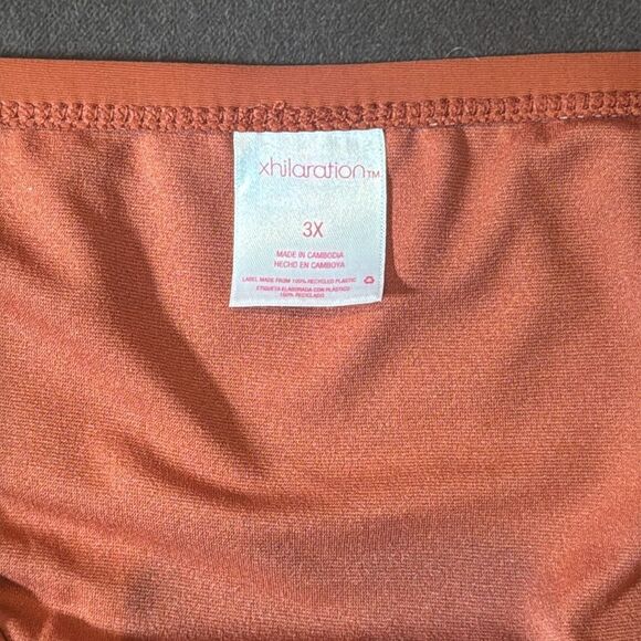 Women’s Xhilaration Plus Size Orange 2 Piece Bikini Smocked Top Size 3X NWT - Picture 13 of 13